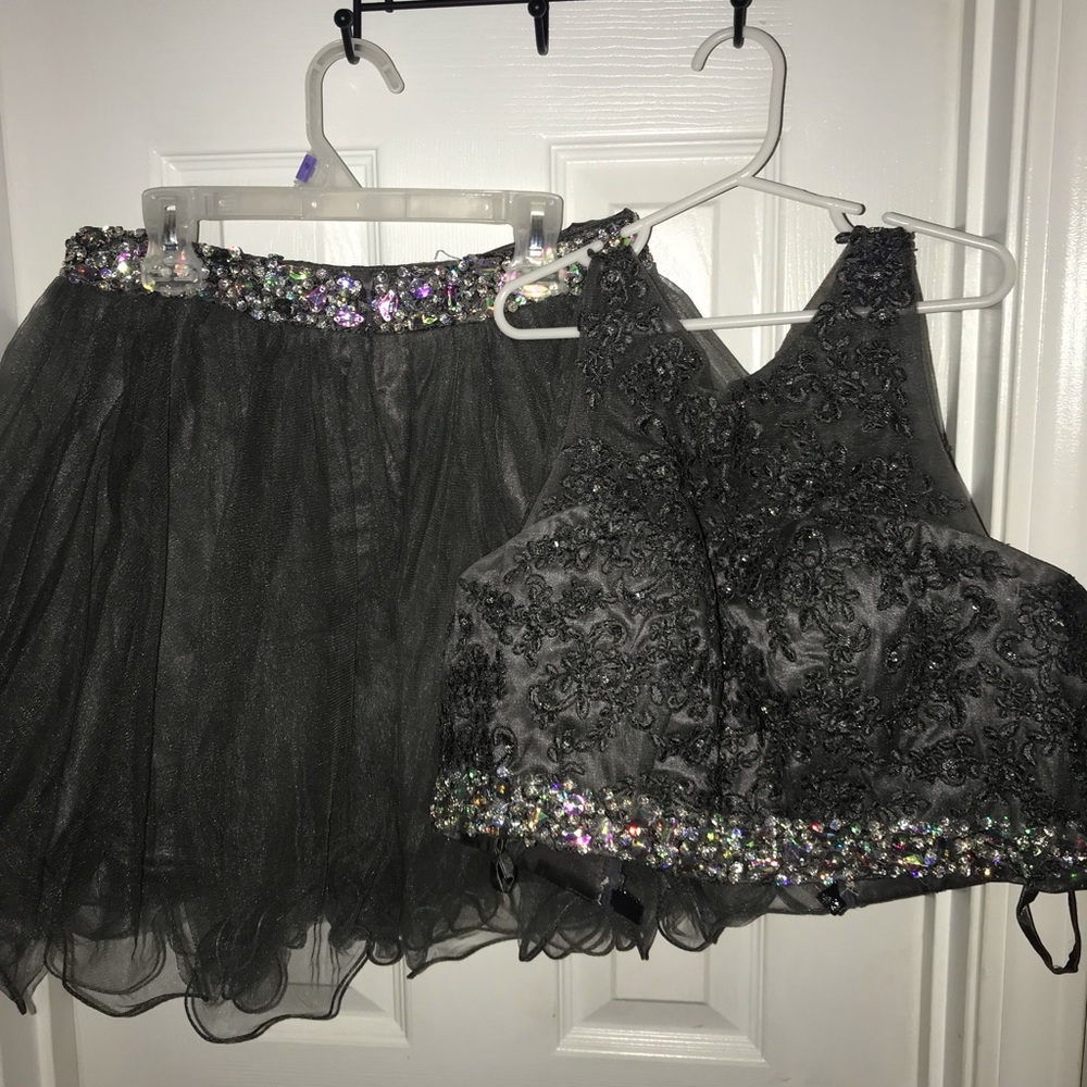 Two piece prom dress